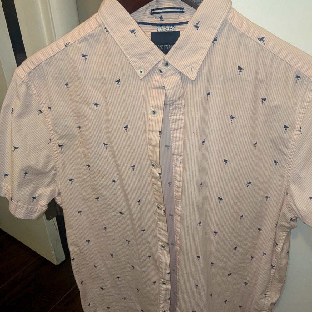 Cactus Man Short Sleeve Button Down